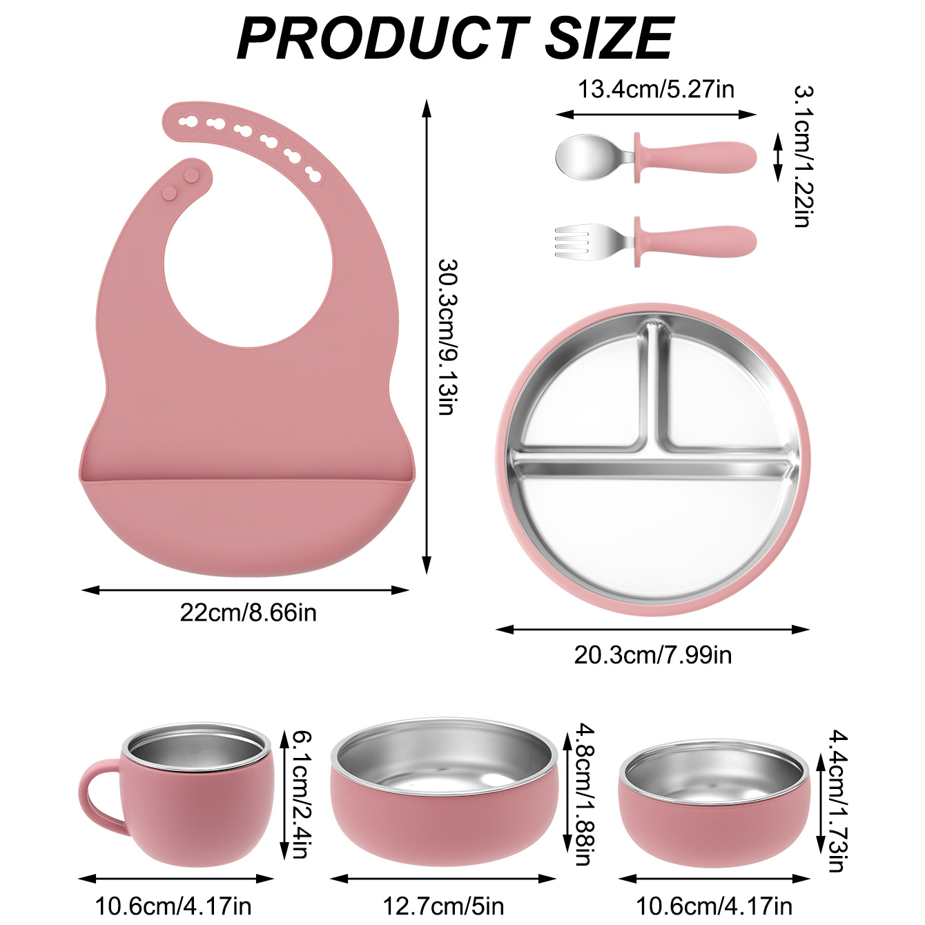 7PCS Stainless Steel Detachabl - огляд і ціна Baby Food Menu