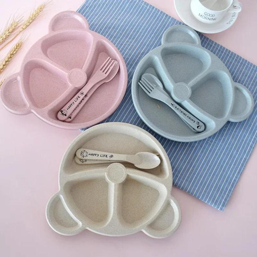 1 Set Baby Bowl Spoon Fork Set - огляд і ціна Baby Food Menu
