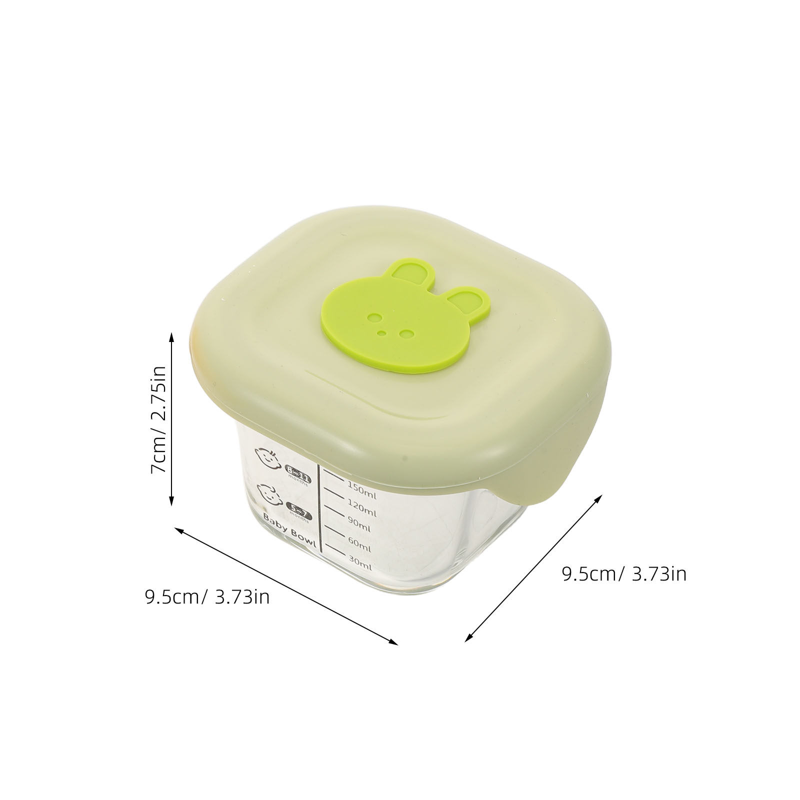 2Pcs Baby Food Storage Contain - огляд і ціна Baby Food Jars With Lids
