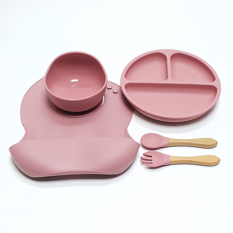 5pcs Children's Silicone Dinne - огляд і ціна Baby Food Menu