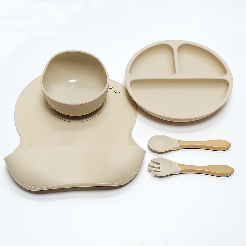 5pcs Children's Silicone Dinne - огляд і ціна Baby Food Menu